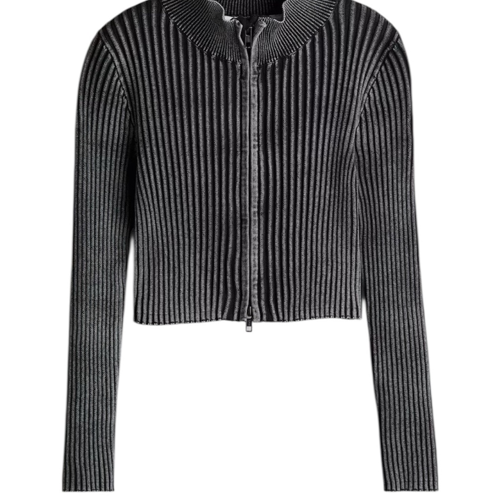 H&M Black Ribbed Kids Cardigan